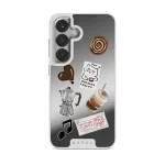 Oat Milk Please - Samsung Galaxy S25 Plus Case, Elite Mirror Light (Magnetic) / Silver