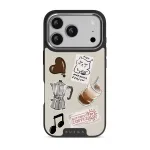 Oat Milk Please - iPhone 17 Pro Case, Elite Dark (MagSafe) / Silver