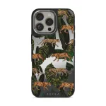 Morning Commute - Designer iPhone 16 Pro Case, Elite Mirror Dark (MagSafe) / Silver