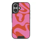 Ride The Wave - iPhone 16 Case, Elite Dark (MagSafe) / Silver