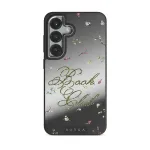 Book Club - Samsung Galaxy S25 Plus Case, Elite Mirror Dark (Magnetic) / Silver