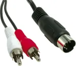 Kaabel DIN5 - 2 x RCA, 1,5 m