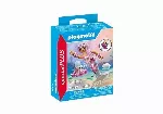 Figurines set Mermaid with Water Spray Octopus
