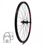 Esiratas 26" // 32H, CL Disc // topelt, kassett, kiirl&uuml;litus, alumiinium, neetitud