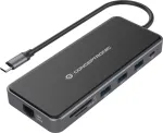 "CONCEPTRONIC 12-1 USB-C->2xHDMI/3xUSB-A/AUX/+ 25cm gr"