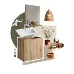 Vannitoam&ouml;&ouml;bli komplekt Nova Oak, 140 cm
