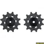 K&auml;igukasti osa SRAM PULLEY KIT RED ETAP AXS 26T-36T (SISALDAB 12T &Uuml;LEMIST JA 12T ALAMIST KERAAMILIST HAMMAST, 18,5 MM JA 12,8 MM TITANIUMIST HAMMASTKRUVID, M&Auml;&Auml;RDE)