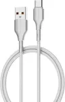 25 W USB-A/USB-C kaabel, 2 m, valge