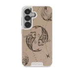 Pisces - Samsung Galaxy S25 Plus Case, Elite Light (Magnetic) / Silver / Beige