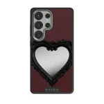 Temptation - Samsung Galaxy S25 Ultra Case, Elite Mirror Dark (Magnetic) / Silver