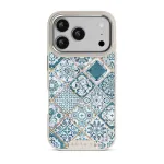 Tropical Oasis - Ornament iPhone 17 Pro Case, Elite Light (MagSafe) / Silver