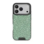 Lush Meadows - Floral iPhone 17 Pro Case, Elite Dark (MagSafe) / Silver