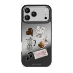 Oat Milk Please - iPhone 17 Pro Max Case, Elite Mirror Dark (MagSafe) / Silver