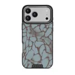 Distorsion - iPhone 17 Pro Max Case, Elite Dark (MagSafe) / Silver
