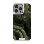 Misty Forest - Green Marble iPhone 16 Pro Case, Elite Light (MagSafe) / Silver