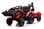 Battery Tractor - 24V - SX2068 - TRACTOR with TRAILER and EXCAVATOR - GREEN