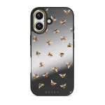 Honeycomb - iPhone 17 Case, Elite Mirror Dark (MagSafe) / Gold