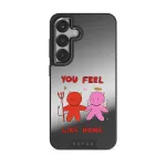 Like Home - Samsung Galaxy S25 Plus Case, Elite Mirror Dark (Magnetic) / Gunmetal
