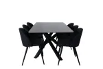 S&ouml;&ouml;gilaud Piazza, Must/Hall+6 tooli Velvet, Must