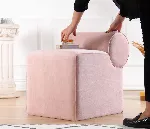 Pouf Hanah Home Linburg, roosa, 45 x 56 x 60