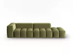 Velvet Right Modular Sofa, "Verona", 4 Seats, 265x85x70 Made in Europe