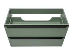 Vannitoakapp, 100 cm, 2 sahtlit, &bdquo;Sombra Green&ldquo;, 82-100-46-2s