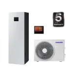 SAMSUNG &otilde;hk-vesi 6,0/6,5 kW SPLIT NORDIC soojuspump 200-liitrise mahutiga, WIFI