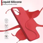 "Silicone Liquid Back Case Galaxy A34 5G" Red