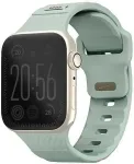 Stride Apple Watch 38/40/41mm FKM Rubber Strap Iceplant Green