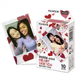 Instantkaamera filmirull &ndash; Fujifilm Instax Mini Heart Sketch 10PK