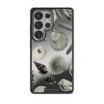 Shell Mosaic - Samsung Galaxy S25 Ultra Case, Elite Mirror Dark (Magnetic) / Silver