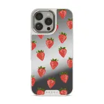 Strawberry Girl - iPhone 16 Pro Max Case, Elite Mirror Light (MagSafe) / Silver