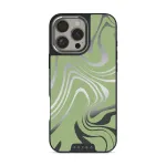 Funky Sensation - iPhone 16 Pro Max Case, Elite Mirror Dark (MagSafe) / Silver
