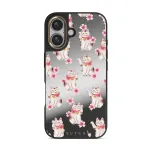 Maneki Neko - iPhone 16 Case, Elite Mirror Dark (MagSafe) / Gold
