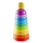 Fisher-Price Stack and Roll Cups, Baby Stacking Toy with Colours and Numbers, 6 Months Plus