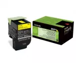 Lexmark 802Y toonerikassett, 1 tk, originaal, kollane