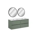 140 cm m&ouml;&ouml;blikomplekt koos &bdquo;FLY&ldquo; valamu ja &bdquo;LED Set-Sog 140 cm Fly Lu&ldquo; peegliga