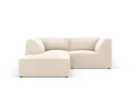 Leather Imitation Modular Left Corner Sofa, "Siena", 3 Seats, 186x180x69 Made in Europe
