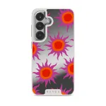 Sunset Glow - Samsung Galaxy S25 Plus Case, Elite Mirror Light (Magnetic) / Silver