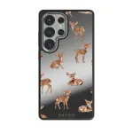 Bambi - Samsung Galaxy S25 Ultra Case, Elite Mirror Dark (Magnetic) / Silver