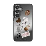 Oat Milk Please - Samsung Galaxy S25 Case, Elite Mirror Dark (Magnetic) / Silver