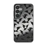 Midnight Visitor - Samsung Galaxy S25 Case, Elite Mirror Dark (Magnetic) / Silver