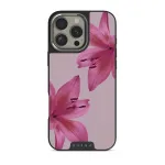 Fragile Beauty - iPhone 16 Pro Case, Elite Dark (MagSafe) / Silver