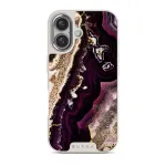 Purple Skies - Marble iPhone 16 Case, Elite Light (MagSafe) / Silver