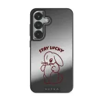 Stay Lucky - Samsung Galaxy S25 Plus Case, Elite Mirror Dark (Magnetic) / Silver
