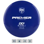 Diskgolfo diskas DISCMANIA Distance Driver Q-LINE PREMIER DD1 Blue