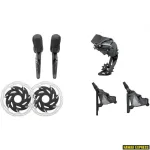 SRAM Force eTap AXS 1X D1 Electronic HRD FM komplekt (k&auml;igukast/h&uuml;draulilised ketaspidurid, 2-osaline pidurisadul, tagumine hammasratas 33T Max ja aku, 160 mm ketas CLX-R CenterLocking, laadija/kaabel ja kiirjuhend)