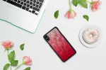 "SmartPhone case iPhone XS Max" Pink lake black