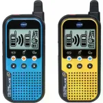 VTech Kidi Talkie, Walkie-Talkie (blue / yellow, 2 pieces)