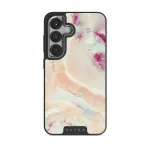 Berry Sorbet - Girly Samsung Galaxy S25 Case, Elite Dark (Magnetic) / Silver